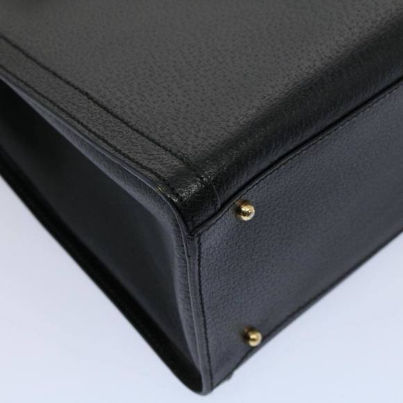 GUCCI Bamboo Hand Bag Leather Black 002 2853 0260 0 Auth bs9832 - Picture 16 of 16